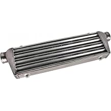 Universal Intercooler, 27x7x2.5" Front Mount Intercooler 2.5 Inlet & Outlet Universal Aluminum Turbo Intercooler with for for All Cars Turbo Charger System 27"x7"x4" 3"