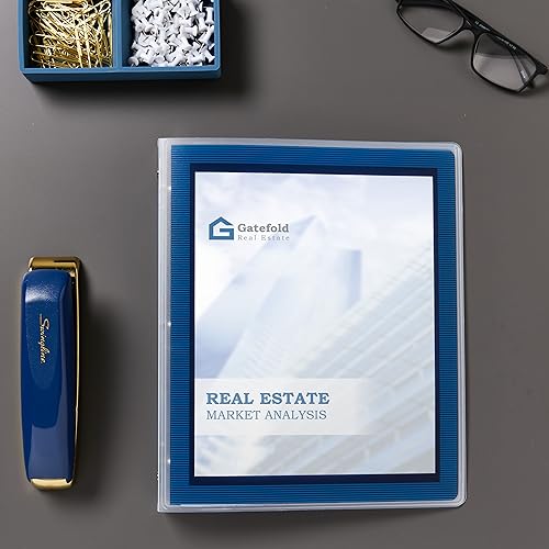 Avery Flexi-View 3 Ring Binder, 1/2 Inch Round Rings, 12 Navy Blue Binders (15766) by Avery - Image 7