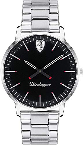 Preisvergleich Produktbild Scuderia Ferrari Herren Analog Quarz Uhr mit Edelstahl Armband 830560