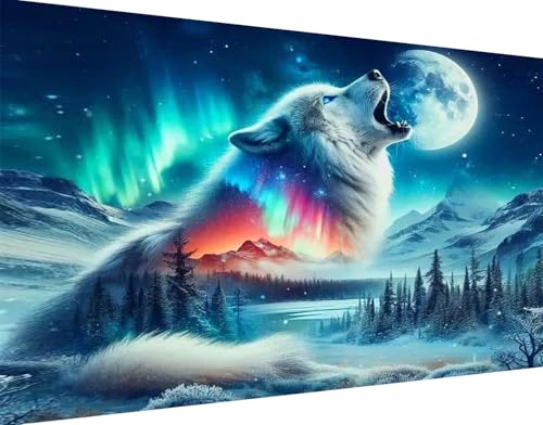 igoodom Wolf Large Diamond Art Kits for Adults, Big Diamond Painting Kit