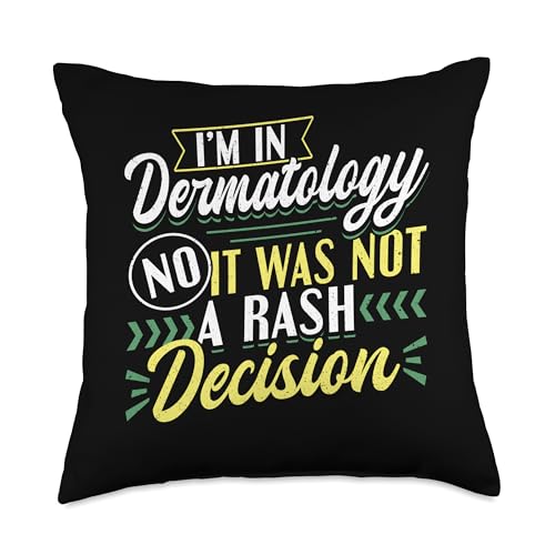 Dermatology Skin Care JM0 Dermatologist I'm in Dermatology No It was Not A Rash Throw Pillow, 18x18, - //medicalbooks.filipinodoctors.org
