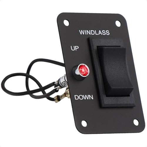 Five Oceans Anchor Windlass Up/Down Rocker Switch Panel, 12V FO-3739-1