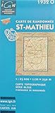  Carte topographique de la France à 1:25 000, 1932 O, St-Mathieu