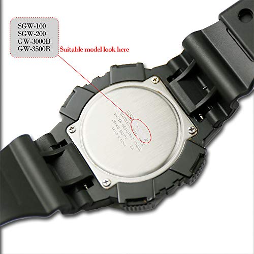 Wristarmor 25Mm Nylon Strap Compatible With Casio Sgw-100/Sgw-200/Gw-3000B/Gw-3500B Leather Watch Band #TOP4