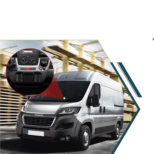 Double porte bouteille Citroën Relay ajustement précis 3D pour console centrale - 5
