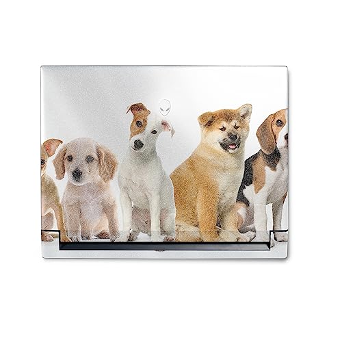 MightySkins Glossy Glitter Skin Compatible with Alienware M18 R1 (2023) Full Wrap Kit - Puppy Posse | Protective, Durable High-Gloss Glitter Finish | Easy to Apply & Change Styles | Made in The USA