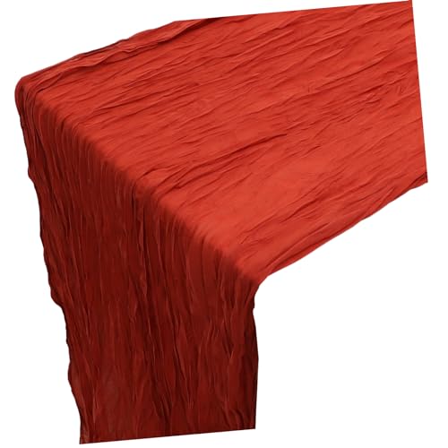 Nappe pliable chemin de table froissé Amosfun pour décoration de table