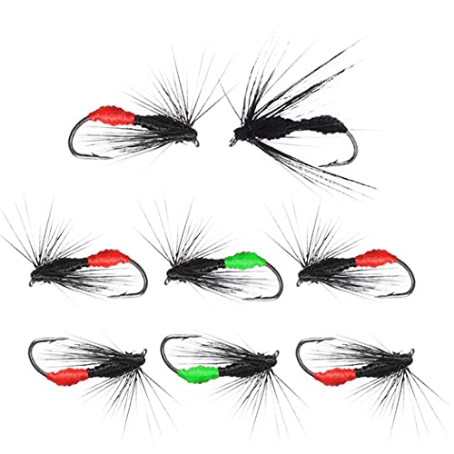 Qievcrme Fly Fishing Flies Assortment Kit-40/72/102Pcs Fly Fishing Lures With Fly Box For Bass Trout Salmon Fishing-Dry/Wet Bass Flies Streamers Nymphs (40Pcs Flies Kit(6 Mixed Styles)) #TOP4