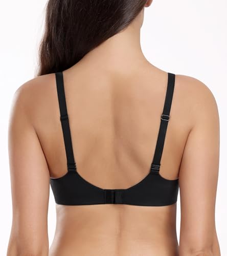 Image of HACI Women's Push Up Bra Wirefree Padded Plunge Everyday T-Shirt Comfortable Seamless