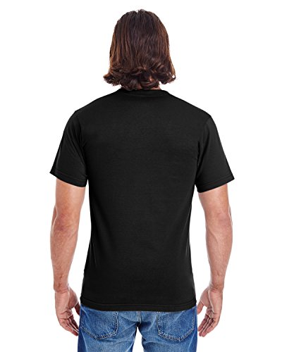 American Apparel Mens Organic Fine Jersey Crewneck Short Sleeve T-Shirt T Shirt, Black, Medium Us #TOP3