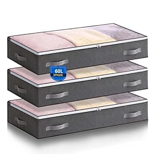 Boic 60L Unterbettkommode 3er-Pack Grau