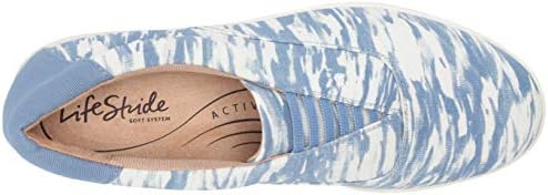 LifeStride Womens Emily Sneaker Blue Vivid Watercolor 8.5 W | Image 4