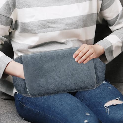 Jsdoin Hot Water Bottle with Soft Plush Wrap Around Wearable Warm Water Bag for Period, Hand Feet, Back, Legs, Waist Pain Relief - Image 5
