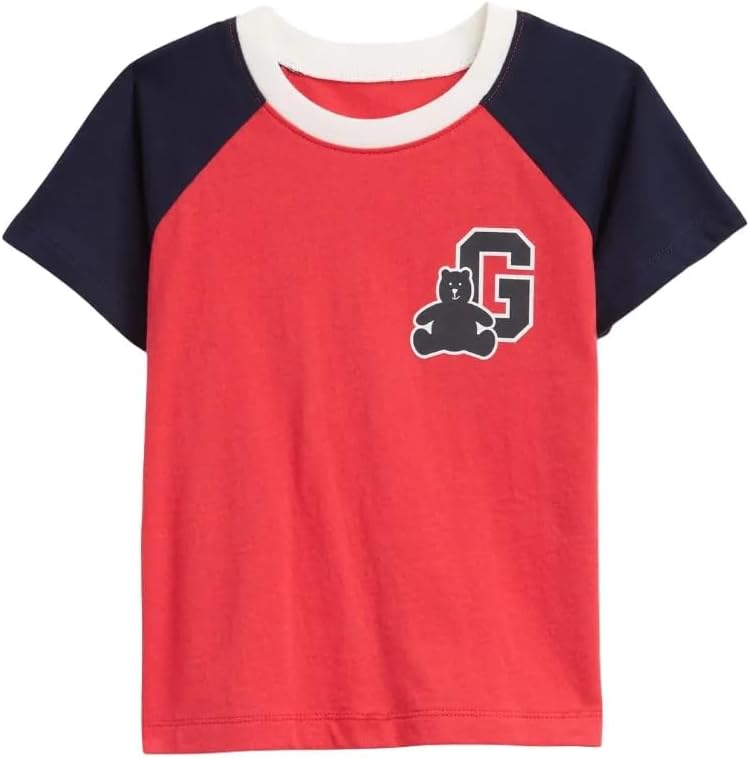 Gap Baby Boys' Short Sleeve Raglan Logo Tee