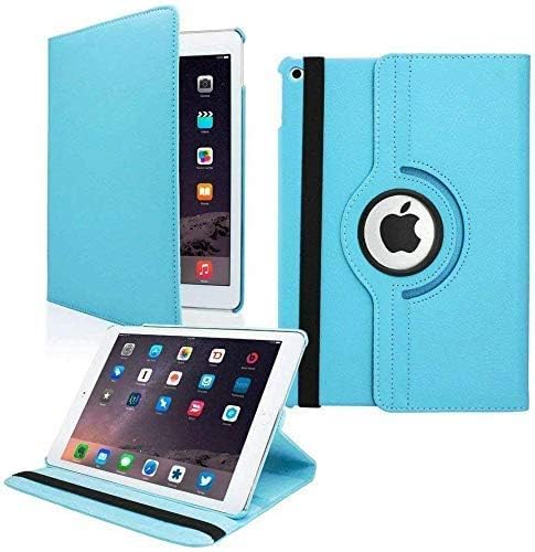 Image of Mcart 360 Degree Rotating Leather Smart Case Cover Stand for iPad mini 2, Mini 3 (7.9 Inch) A1432, A1454, A1455, A1489, A1601, A1490, A1491, A1599, A1600 (Sea Blue)