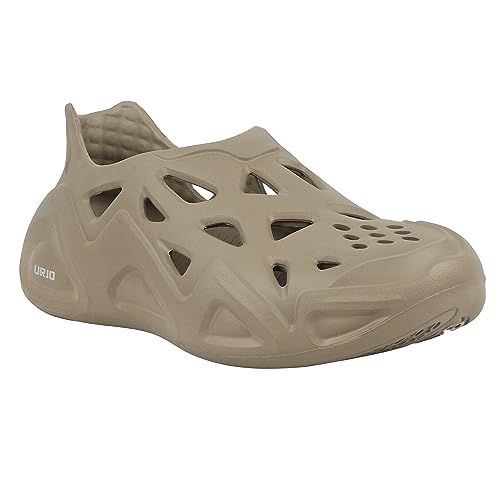 Image of URJO EZY Men's Clogs /Sandals with Adjustable Back Strap Ultra Soft & Flexibility Anti Skid Comfortable Waterproof Daily Mules Clogs /Sandals for Men