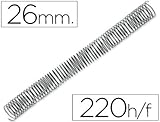 Espiral metálico Q-Connect Q-Connect Espiral Metálico 64 5:1 26Mm 1,2Mm Caja De 50 Unidades