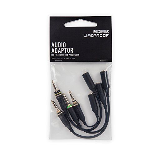 LifeProof AUDIO ADAPTOR KIT for LifeProof Cases (ONLY) - Retail Packaging - BLACK