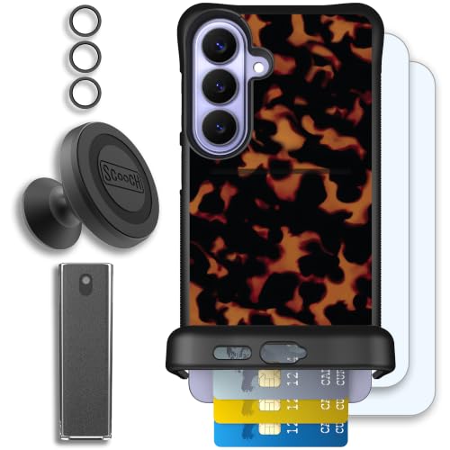 Scooch for Samsung Galaxy S26 Plus Wallet Case, Wingmate, Tortoise Shell