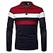 XL Tall Long Sleeve Shirts for Men Mens Button Down Shirt Causal Cotton Long Sleeve Muscle Fit Sport T Shirts Spring Color Block Work Trendy Clothes Navy L