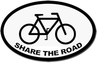 Magnet White Oval Share The Road Magnet(Cycle Cycling Bike Safety) Size: 3 x 5 inch