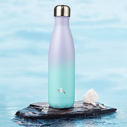 Image of Konokyo Insulated Water Bottles,17 oz Double Wall Stainless Steel Vacumm Metal Flask for Sports Travel,Lavender Green