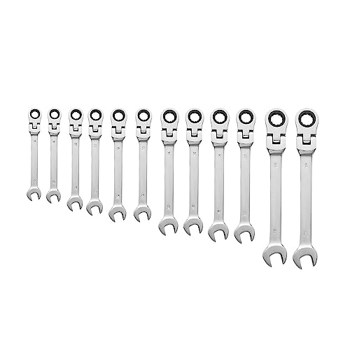 GFDSGRE Llaves Fijas Llave de carraca Reversible de 6mm, 8mm, 9mm, 10mm, 11mm, 12mm, Herramienta for Tuercas, 1 Uds. Juego De Llaves Fijas(12mm)