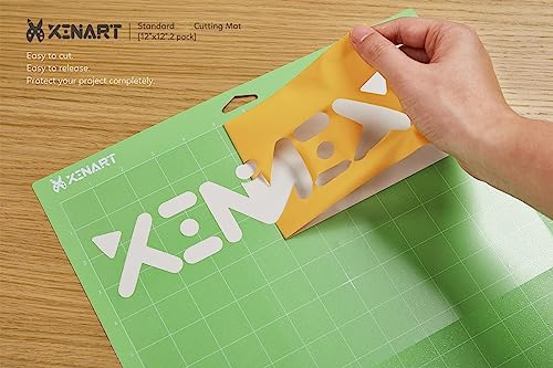 2pcs Standard Cutting Mats for Cricut Maker 3,Explore 3,Maker,Air 2,12x12 inch Standard Sticky Grip 12x12" Green Replacement Cut Mat for Cricut - Thumbnail 4