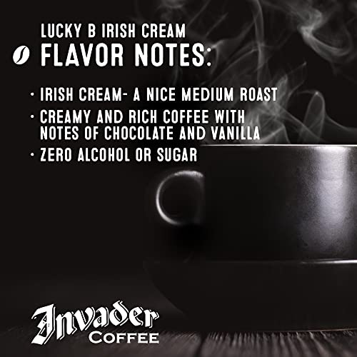 Invader Coffee Irish Cream Blend-Limited Edition Fair Trade Small Batch 100% Arabica Coffee Premium Artisan Coffee (Whole Bean) #TOP2