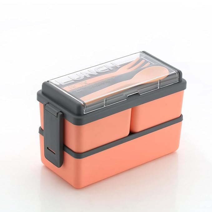 Insulated Double Compartment Lunch Box - Leak-Proof, BPA-Free, with Compartments and Utensils, Keeps Food Fresh, Durable and Easy to Clean - Perfect for School, Office, and Travel Orange 2.01 (B0D7SZJCDQ) Amazon Price History, Amazon Price Tracker