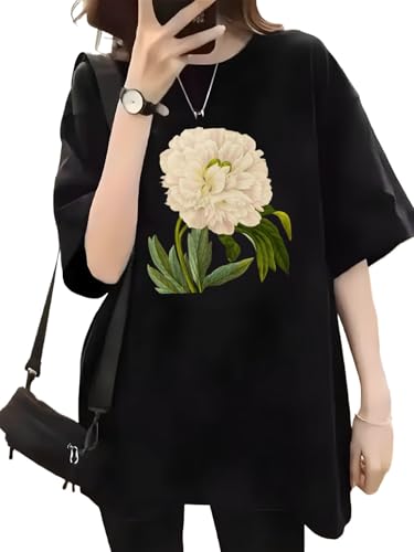 ピエール=ジョゼフ・ルドゥーテ (91) Tシャツ 半袖 レディース 夏服 丸首 コットン スポーツ プリント Tシャツ 通気 快適 綿 人気 おしゃれ 男女兼用 大きいサイズ