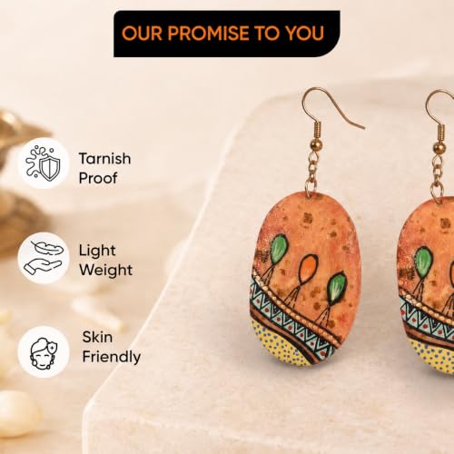 Image of Boho Ethnic Earrings Collection for Women - Colorful Tassel, Hoop, Stud, Drop, Chandelier & Huggie Styles Inspired by Festival Fashion