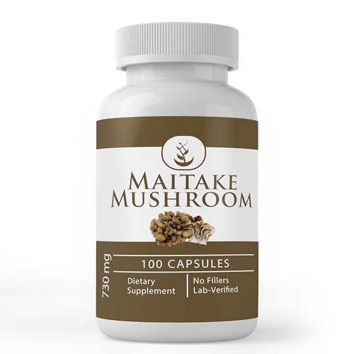 Pure Original Ingredients Maitake Mushroom Extract, (100 Capsules) Always Pure, No Additives Or Fillers, Lab Verified