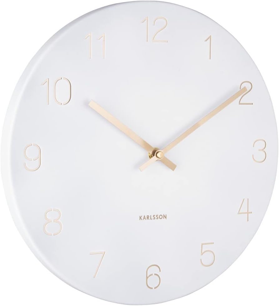 Karlsson Wall Clock Charm Pendulum White Amazon.co.uk Home & Kitchen