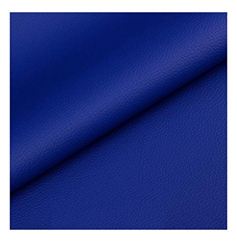 Tissu simili cuir bleu pour patchwork souple et facile à découper