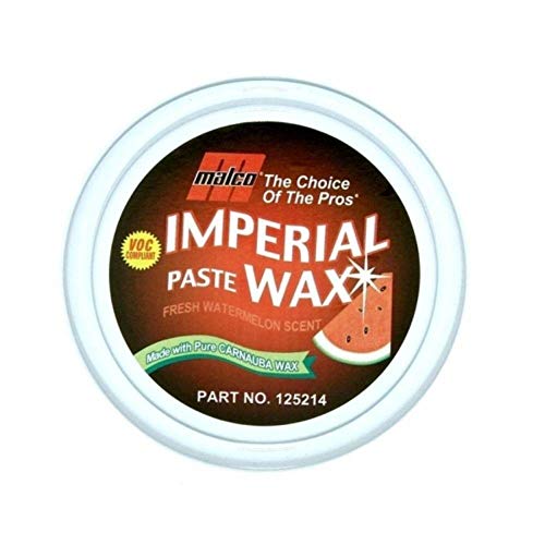 Malco Imperial Paste Wax, Watermelon, Long Lasting Carnauba Protection for Cars, VOC Compliant