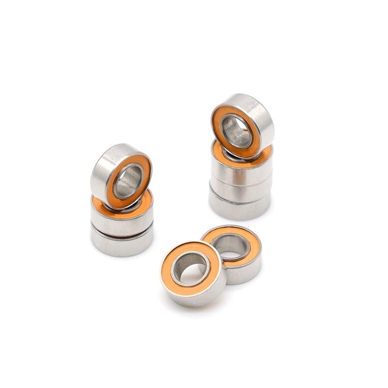 10Pcs SMR84 2RS CB 4x8x3 Mm Stainless Steel Hybrid Ceramic Bearing ABEC7 Without Grease Fast Turning