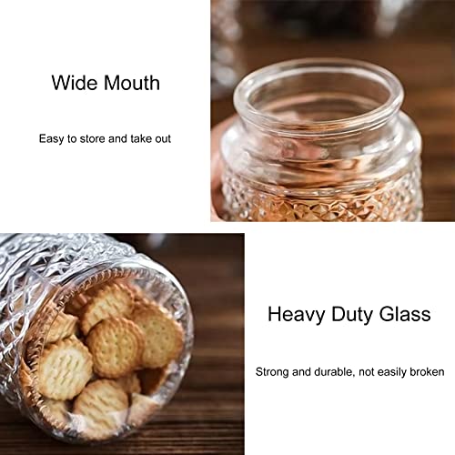Junvpic Vintage Farmhouse Glass Storage Jar, 38 Oz Kitchen Airtight Food Canister With Lid For Candy, Coffee Bean, Cookie, Sugar, Nuts, Snack, Tea, Cereal Container #TOP2