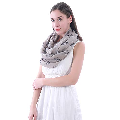 Pomeranian Dog Print Women's Infinity Scarf Lightweight3