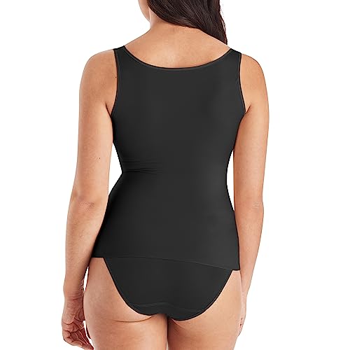 Maidenform womens Comfort Devotion Cami Fl2018 shapewear tops, Black, Medium US