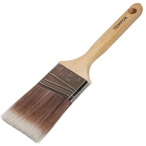YEMPOR Pinceau professionnel universel de 2,5" avec poils en plastique de qualité supérieure pour un travail précis Cover
