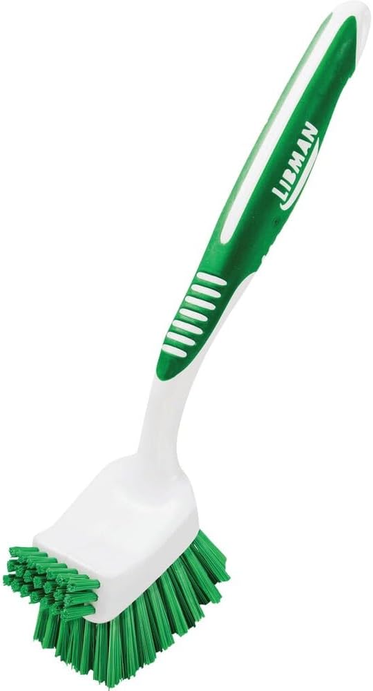 Libman 1042 Big Job Kitchen Brush with Built-In Scraper