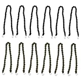 ibasenice 12個 アウトドアブーツスト outdoor camp ブーツ結束ロープ 弾性ブーツスト ブーツ弾性ロープ ブーツ用のバンド 屋外脚タイロープ ポリエステル糸