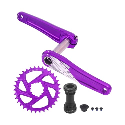Pédalier 34 dents avec axe traversant 24mm et boîtier 68/73mm