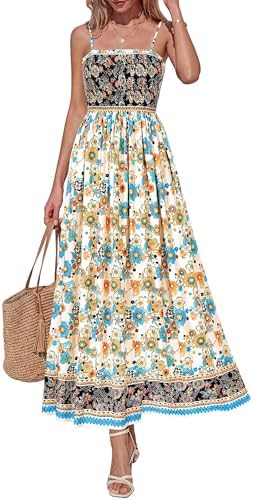 PRETTYGARDEN Womens Summer Maxi Dress Casual 2026 Floral Boho...