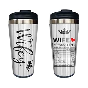 CVROY Wife Gift Ideas Tumbler – I Love You Gifts for Her – Couple Wedding Anniversary Romantic Gifts for Wife Mug – To…