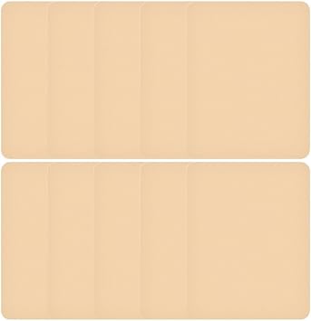10 Pcs Tattoo Practice Skins Tattoo Plain Skin Silicone Artificial Skin Eyebrow Practice Practice Double Sided Fake Skin for Beginners Tattoo Artist Tattoo Kit