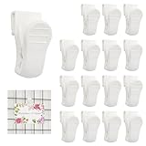 16 Pieces Picture Hanging Clips for Grid Wall Plastic Small Clip for Panel Wire Rack Retail Grid Wall Accessory for Home Office Cubicle Workplace Organization (16 Pcs)