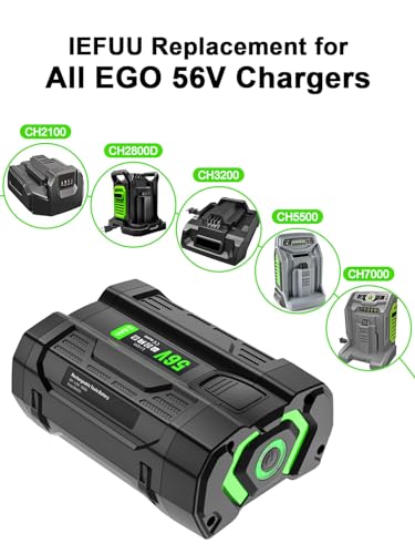 IEFUU 56 Volt 3.0Ah Battery Compatible with EGO Battery 56V BA1400T BA1400, Compatible with All Power 56-Volt EGO Power+ Cordless Tools Lithium-Ion Batteries, Compatible with EGO 56V Battery Upgraded - Thumbnail 5