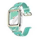 i-Blason Band Designed for Apple Watch 4 / Watch 5 [44mm], [Cosmo] Stylish Sporty Protective Bumper Case with Adjustable Strap Bands for Apple Watch Series 4 2018 / Series 5 2019 (Green)